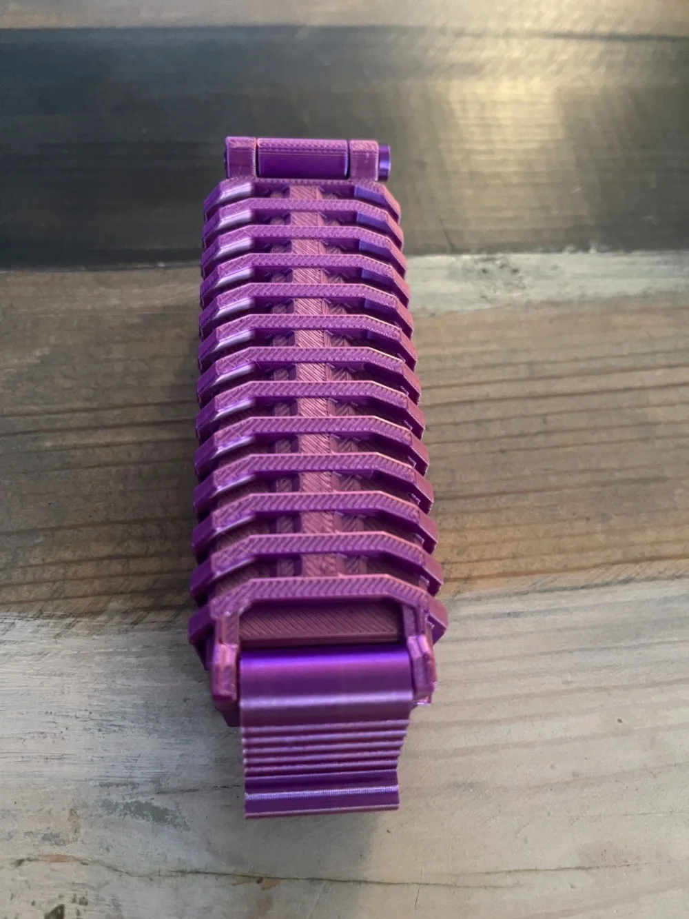 Handcrafted 3D Printed Purple Metallic Floss Pick Holder Dispenser